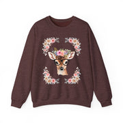 Geeky Goddess Deer Unisex Crewneck Sweatshirt