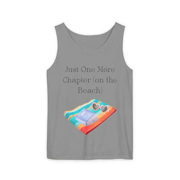 'Just One More Chapter (on the Beach)' Unisex Tank Top