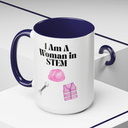 'I Am A Woman In STEM' Engineer Accent Coffee Mug