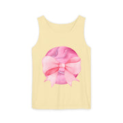 Pink Planet Wrapped In Bow Unisex Tank Top
