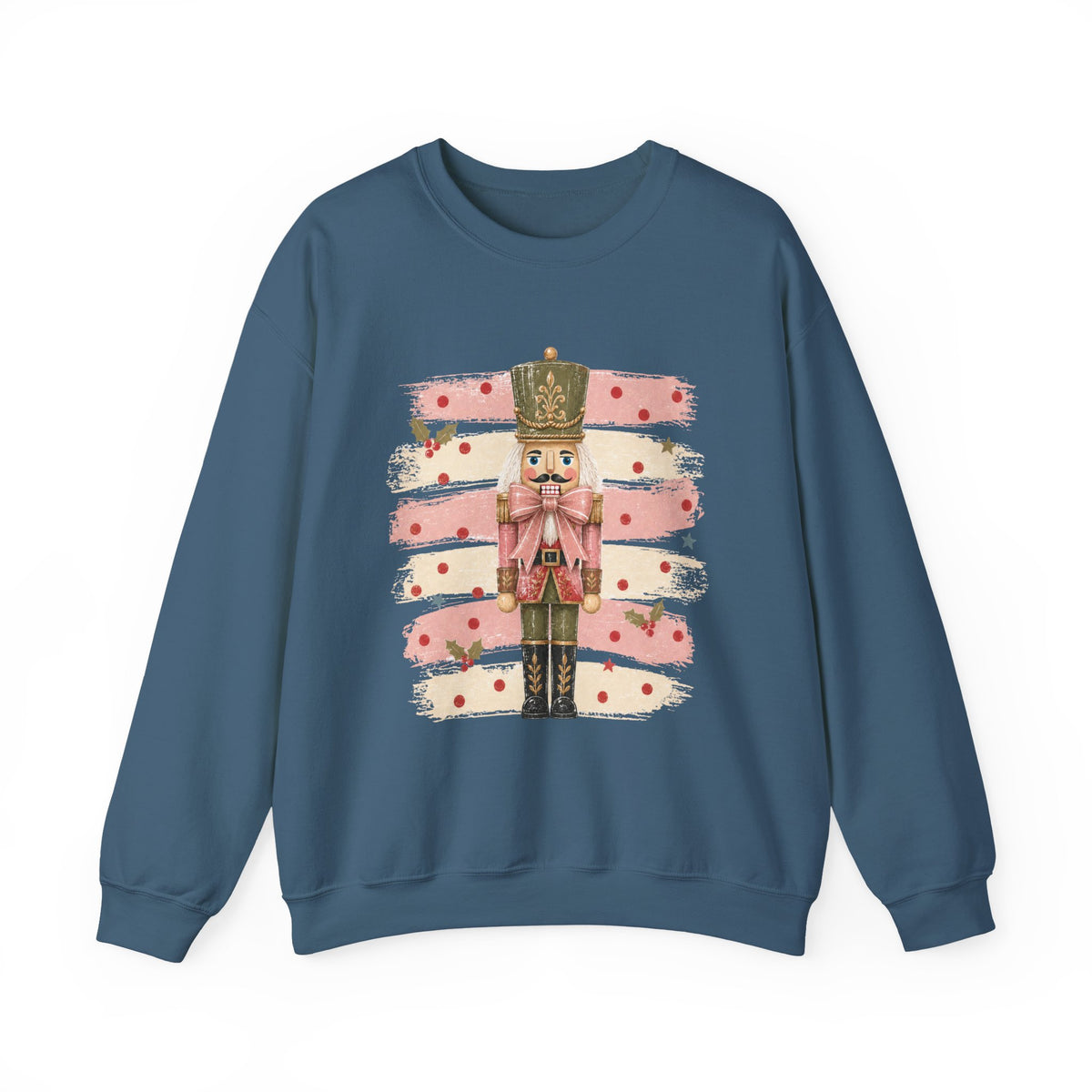 Coquette Nutcracker Sweatshirt, Pink Bow Christmas Crewneck, Nutcracker Christmas Shirt, Girly Holiday Sweatshirt, Vintage Christmas Gift