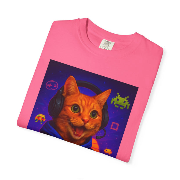 Game On Orange Cat Unisex T-Shirt