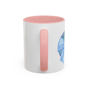 Blue/Green Planet Wrapped In A Bow Accent Coffee Mug