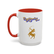 'Sagittarius' Zodiac Accent Coffee Mug