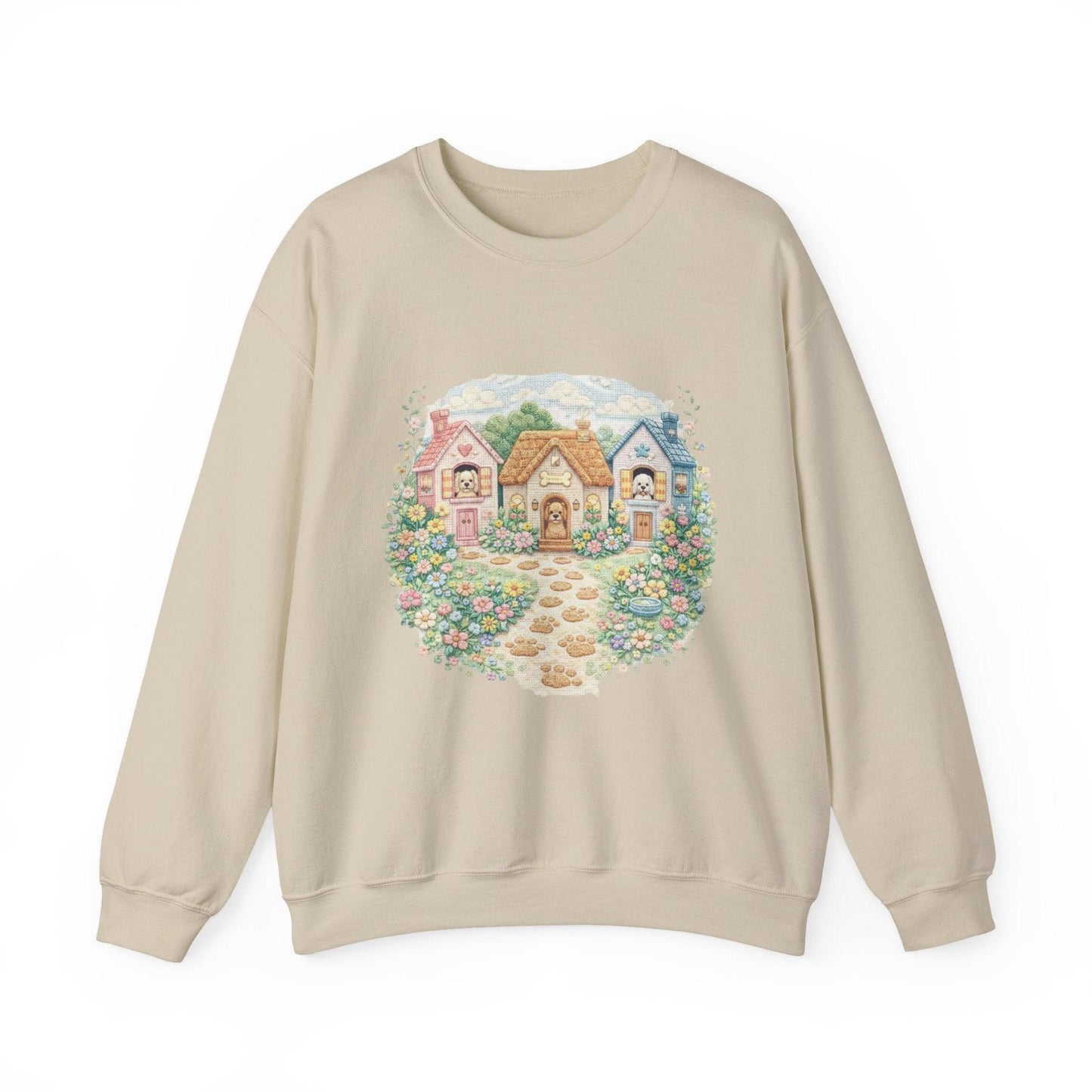 Cottagecore Sweatshirt, Floral Garden Cottage Crewneck, Cozy Vintage Pastel House Shirt
