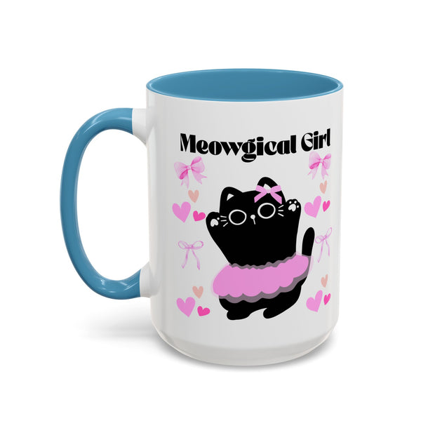 'Meowgical Girl' Accent Coffee Mug