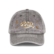 'Aries' Vintage Embroidered Cap