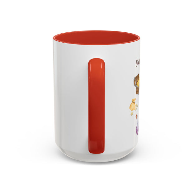'Side Quest Queen' Accent Coffee Mug