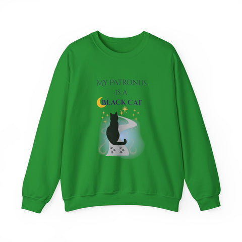 'My Patronus Is A Black Cat' Unisex Crewneck Sweatshirt