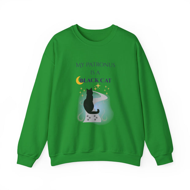 'My Patronus Is A Black Cat' Unisex Crewneck Sweatshirt