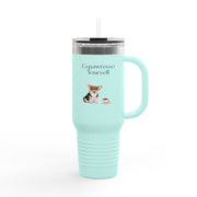 'Espawresso Yourself' Corgi Insulated Travel Mug, 40oz