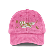'Cancer' Vintage Embroidered Cap