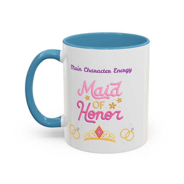 'Main Character Energy: Maid of Honor' Accent Coffee Mug