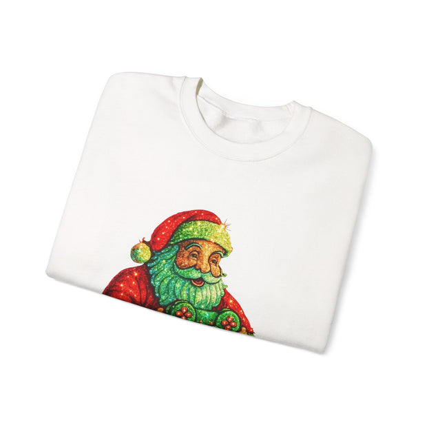 Santa with Game Controller Sweatshirt | Stay Merry Game On Christmas