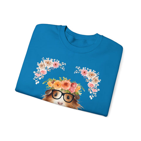 Geeky Goddess Guinea Pig Unisex Crewneck Sweatshirt