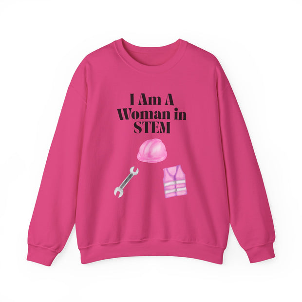 'I Am A Woman In STEM' Engineer Unisex Crewneck Sweatshirt