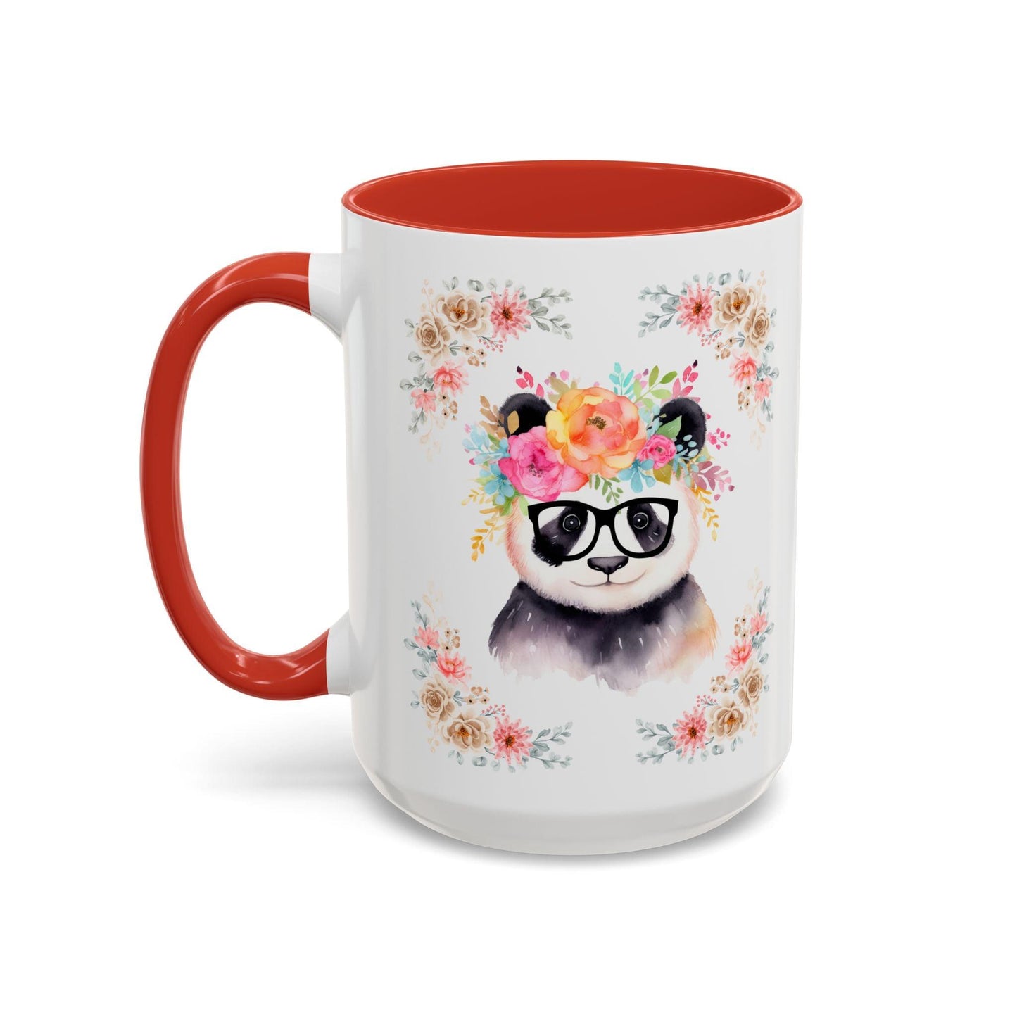 Geeky Goddess Panda Accent Coffee Mug