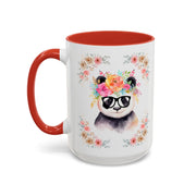 Geeky Goddess Panda Accent Coffee Mug