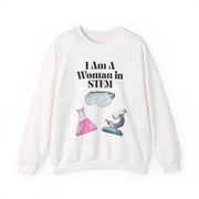 'I Am A Woman In STEM' Scientist Unisex Crewneck Sweatshirt