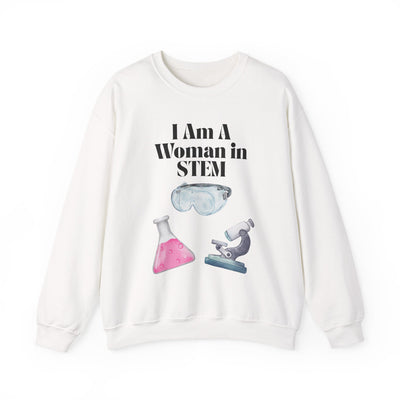 'I Am A Woman In STEM' Scientist Unisex Crewneck Sweatshirt