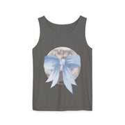 Moon Wrapped In Bow Unisex Tank Top