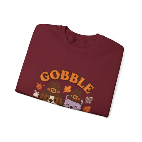 Gobble Squad Sweatshirt | Cozy Fall Apparel, Thanksgiving Gift, Unisex Crewneck, Cute Animal Design, Holiday Fashion