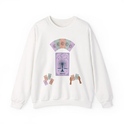 'Justice' Tarot Card Unisex Crewneck Sweatshirt