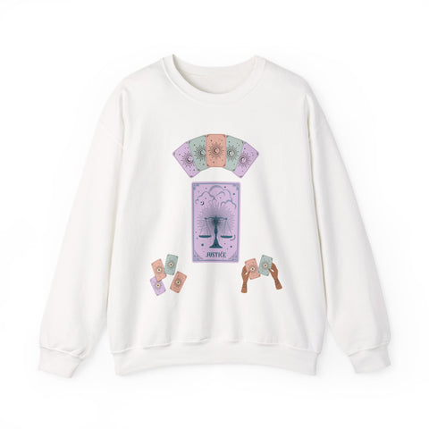 'Justice' Tarot Card Unisex Crewneck Sweatshirt