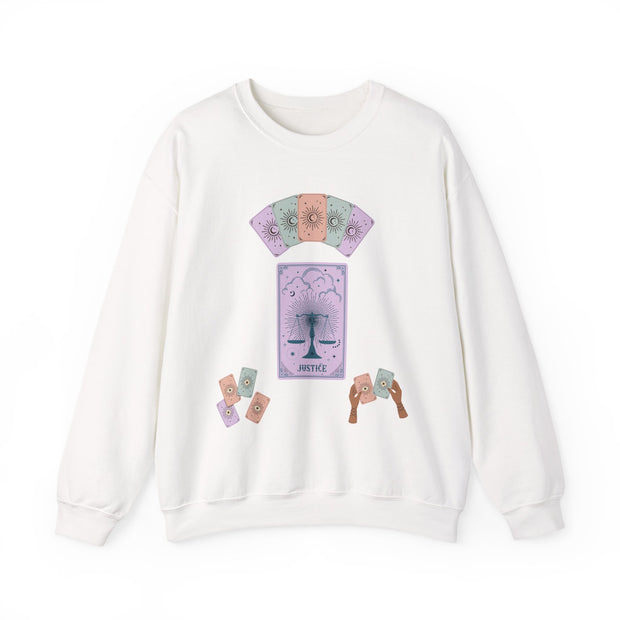 'Justice' Tarot Card Unisex Crewneck Sweatshirt