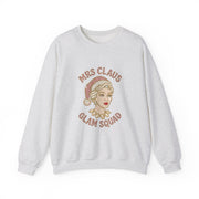 Mrs Claus Glam Squad Sweatshirt | Retro Mrs. Claus Illustration, Christmas Holiday Crewneck