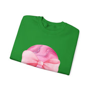 Pink Planet Wrapped In A Bow Unisex Crewneck Sweatshirt