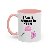 'I Am A Woman In STEM' Engineer Accent Coffee Mug