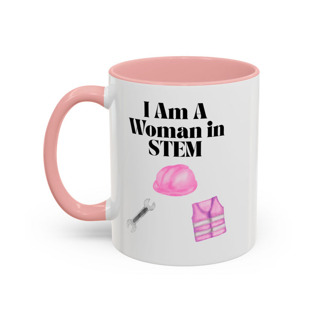 'I Am A Woman In STEM' Engineer Accent Coffee Mug
