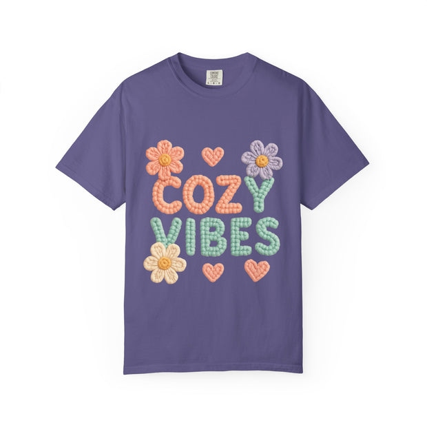 Cozy Vibes T-shirt - Unisex Garment-Dyed