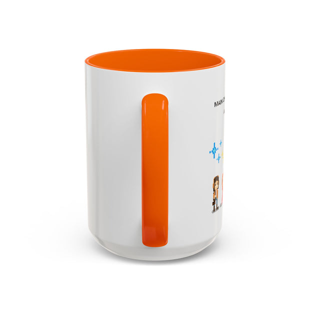 'Main Character Mode: Activated' Accent Coffee Mug