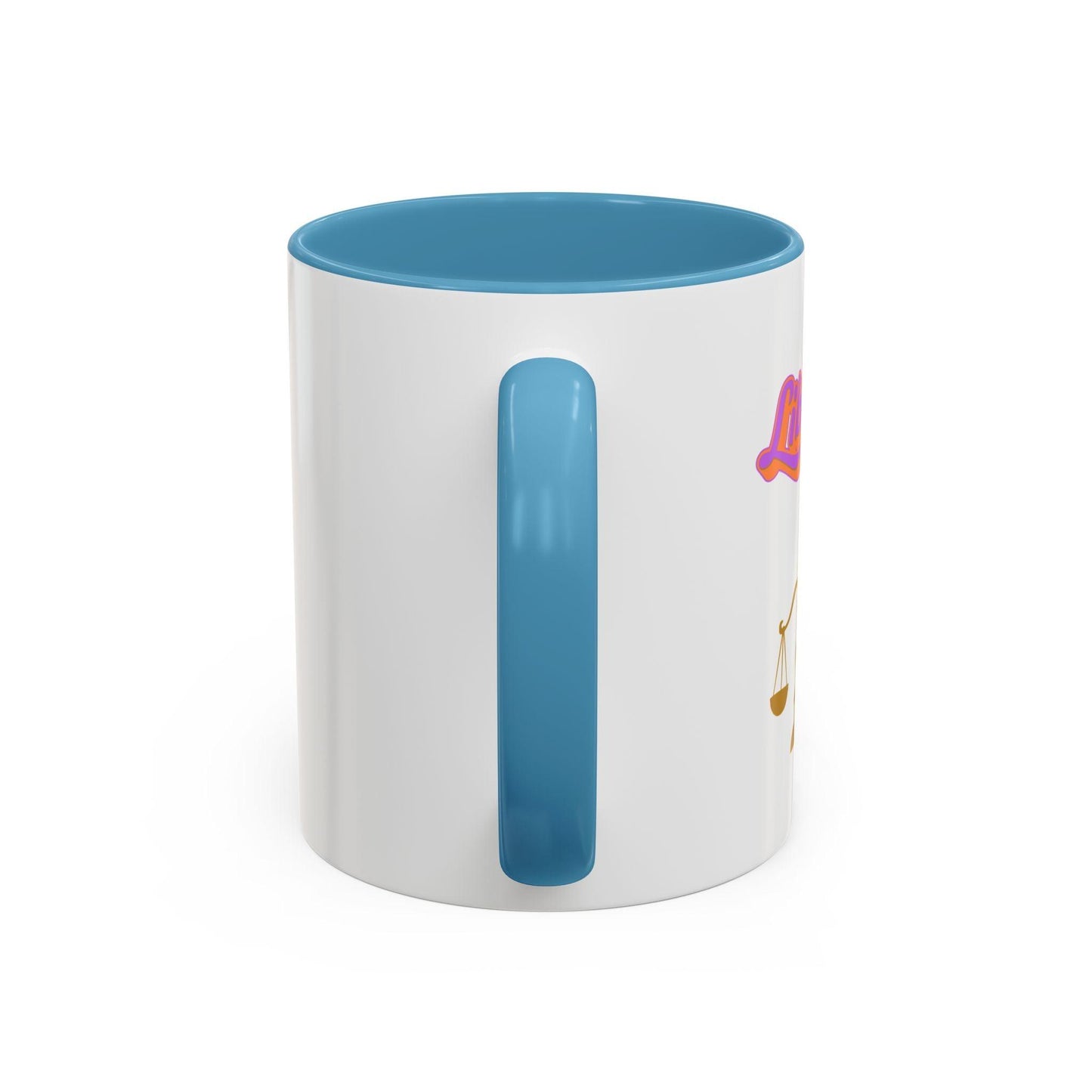 'Libra' Zodiac Accent Coffee Mug