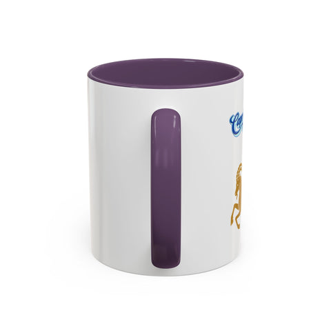 'Capricorn' Zodiac Accent Coffee Mug