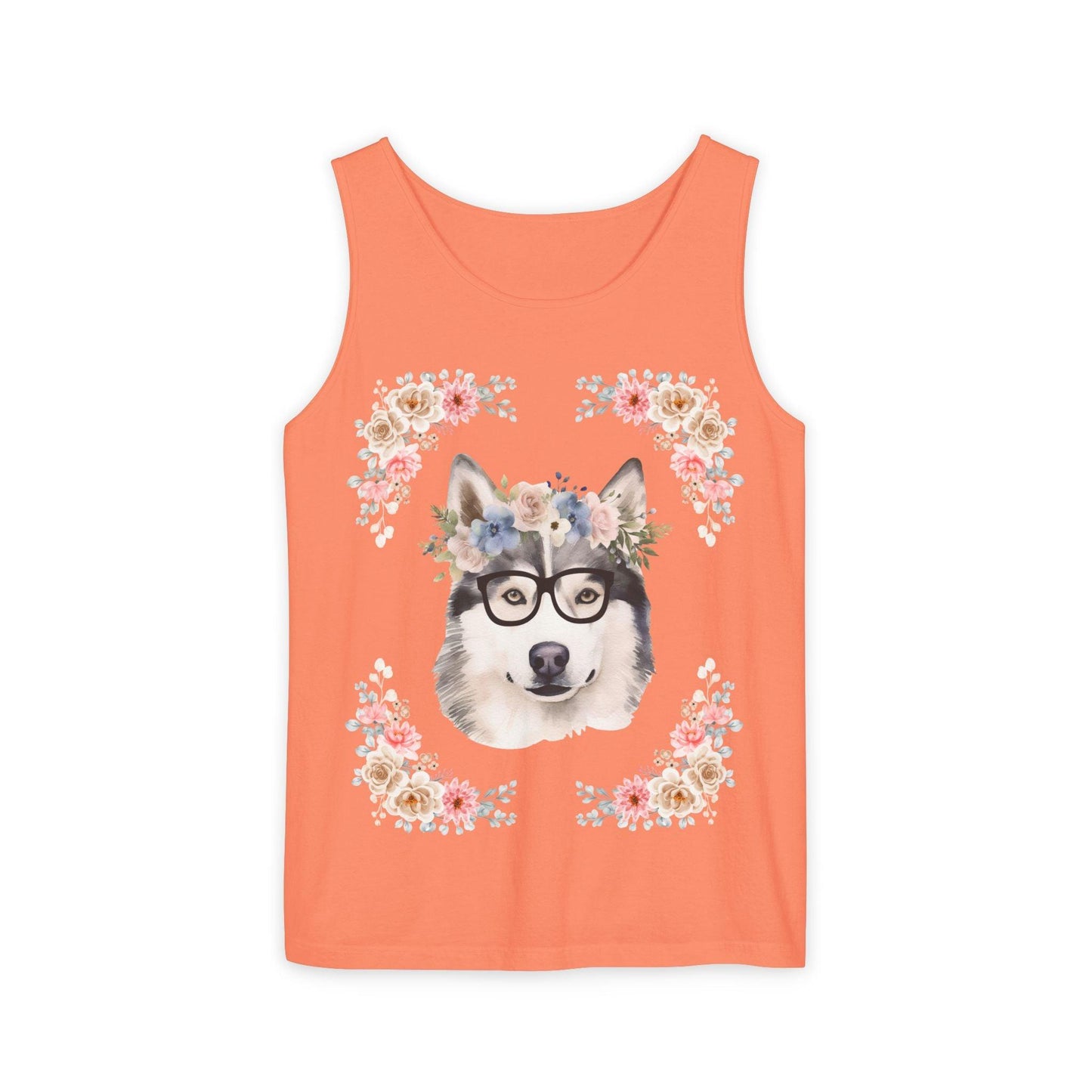 Geeky Goddess Siberian Husky Unisex Tank Top