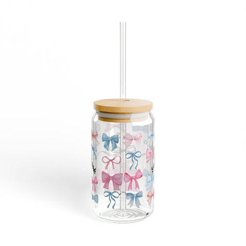 'Sweet Like a Bow, Smart Like a Book' Sipper Glass
