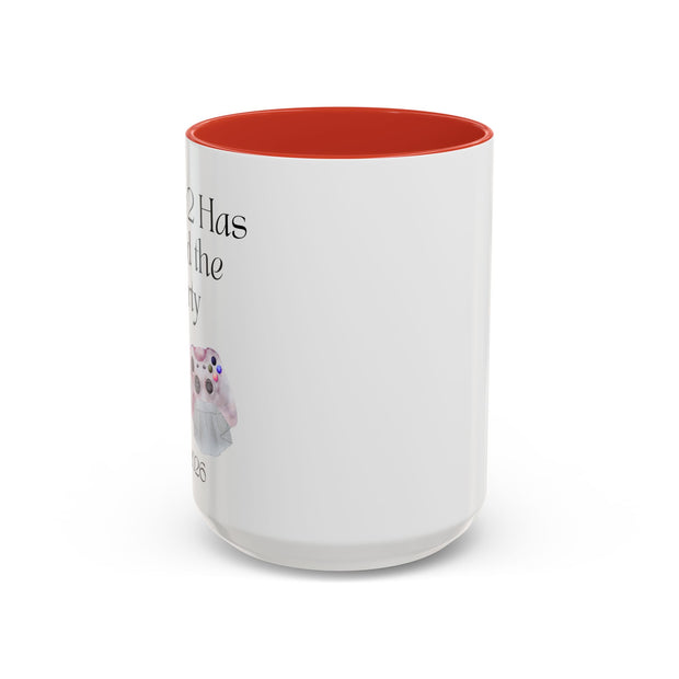 'Player 2 Has Joined The Party' 'Est. 2026' Accent Coffee Mug