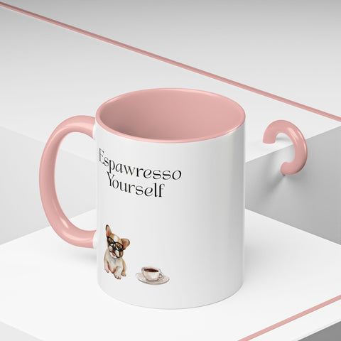 'Espawresso Yourself' French Bulldog Accent Coffee Mug