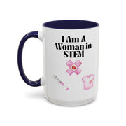 'I Am A Woman In STEM' Nurse Accent Coffee Mug