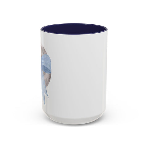 Moon Wrapped In A Bow Accent Coffee Mug