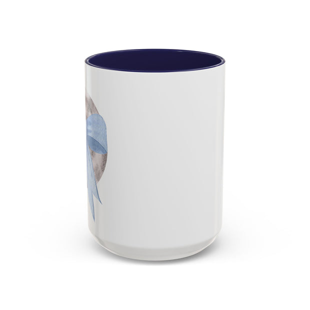 Moon Wrapped In A Bow Accent Coffee Mug