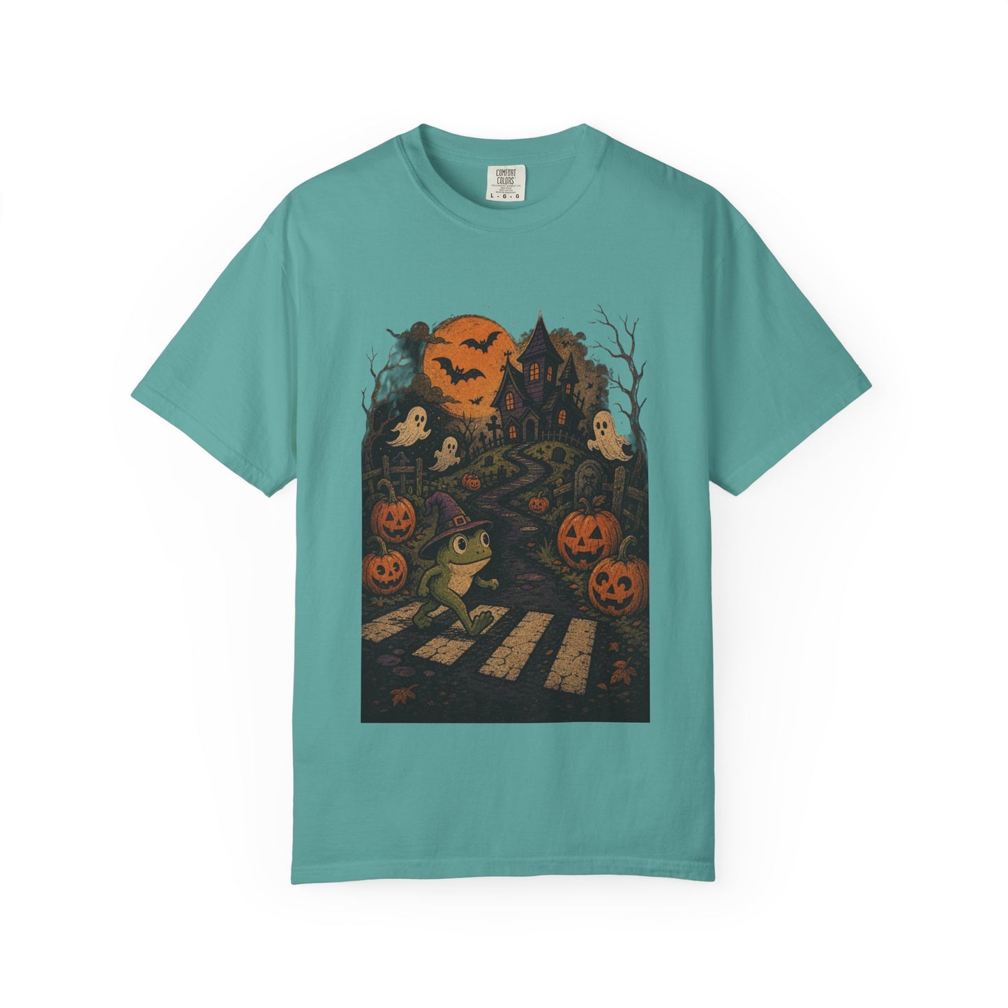 Haunted Frog Crossing T-shirt | Halloween Haunted House, Jack-o'-Lanterns