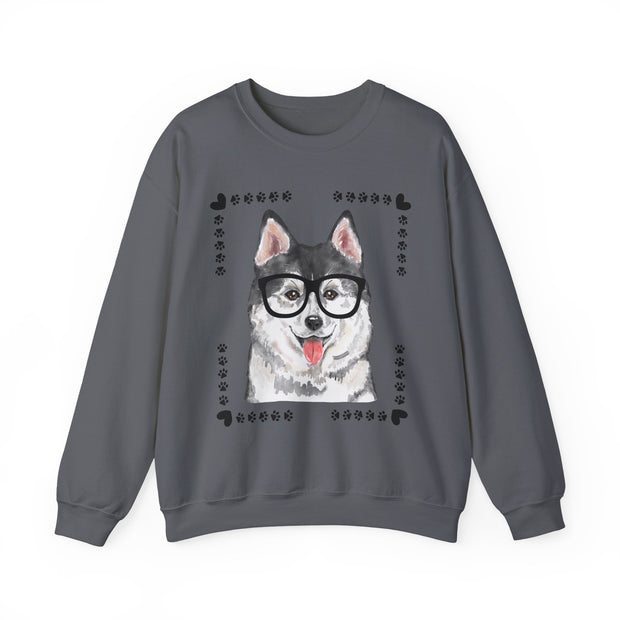 Geeky Good Siberian Husky Unisex Crewneck Sweatshirt