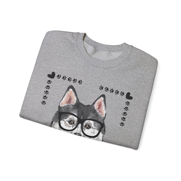 Geeky Good Siberian Husky Unisex Crewneck Sweatshirt