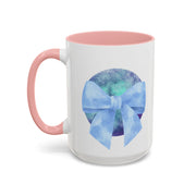 Blue/Green Planet Wrapped In A Bow Accent Coffee Mug