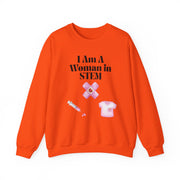 'I Am A Woman In STEM' Nurse Unisex Crewneck Sweatshirt