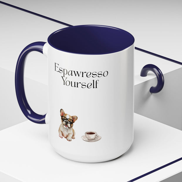 'Espawresso Yourself' French Bulldog Accent Coffee Mug